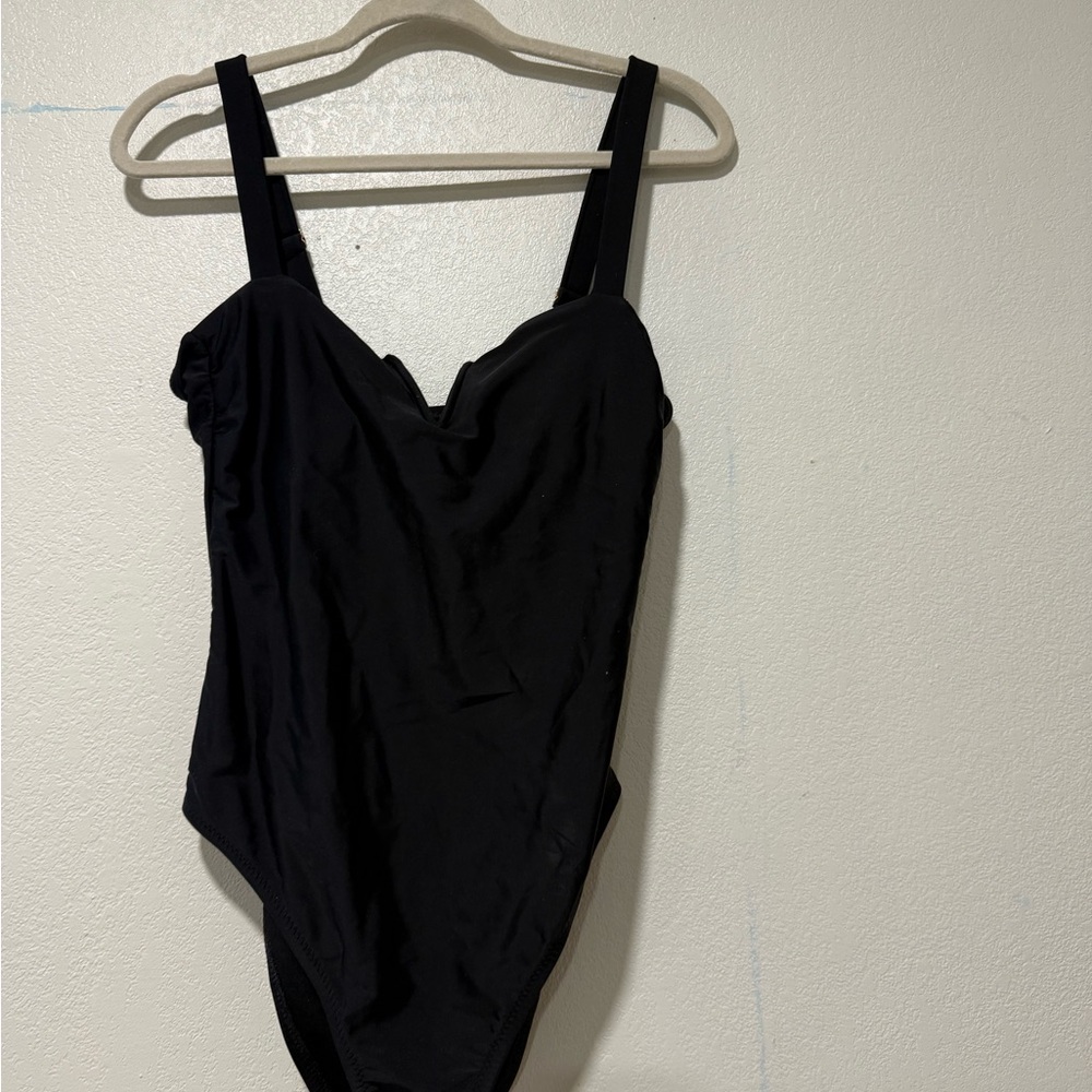 Black One-Piece Swimsuit